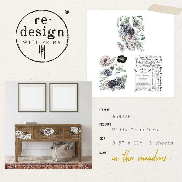 Amazon.com: Prima Marketing Re-Design Decor Transfers 8.5