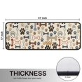 thumbnail image 5 of Kitchen Rugs Sets Of 2,Paw Prints and Bones Anti Fatigue Kitchen Mat Rugs Non Slip Washable,Decorative Kitchen Floor Mats for Kitchen,Sink,Laundry,17"x47"+17"x47", 5 of 5
