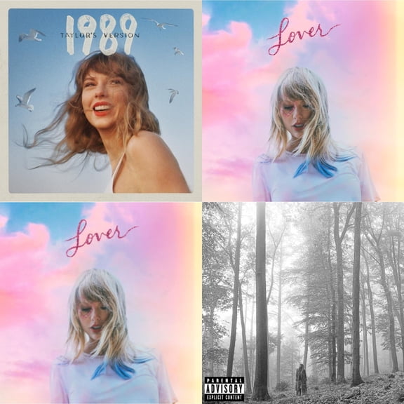 Folklore (X) & 1989 (Taylor's Version) & Lover (Deluxe) (Version 2) & Lover [CD Bundle]