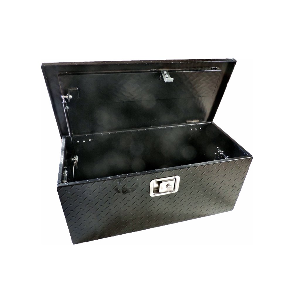 Diamond Plate Black Aluminum Tool Box Large 31" Universal Fit Walmart