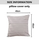 thumbnail image 2 of Funda de almohada decorativa de granja, Juego de 2 fundas de almohada cuadradas modernas de rayas grises, 45*45CM, 2 of 5