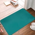 thumbnail image 2 of Vsdgher Teal print Flannel Anti-Slip Floor Mat Comfort Mat Floor Carpet for Decor, Non-Slip, Home, Office, Laundry, Durable, 2 of 5