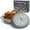Gray, variant on Segretto Cookware 7-Quart Enameled Cast Iron Dutch Oven Pot with Lid, Oval Cast Iron Cookware,  White