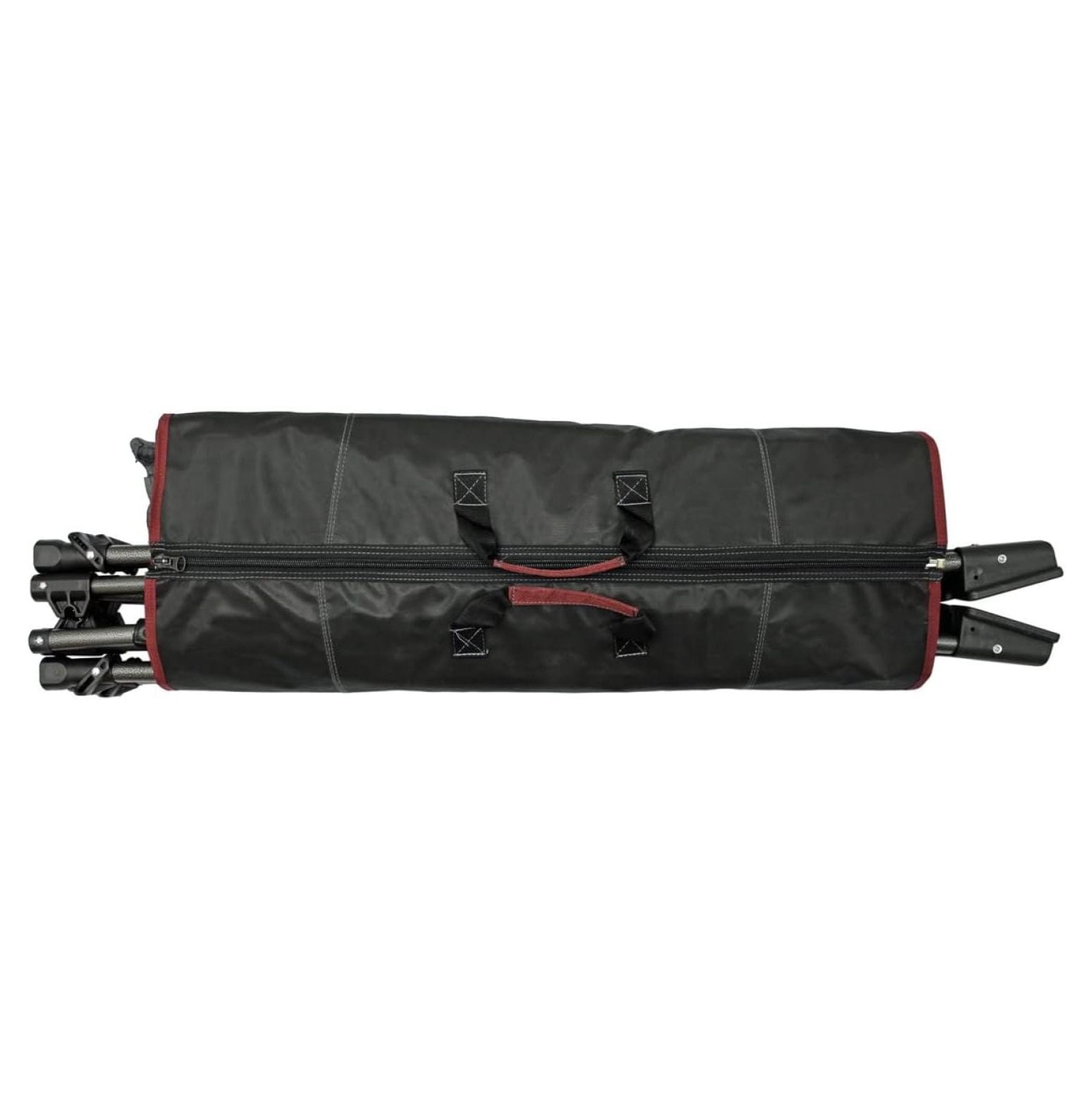 Limited Portable Folding Metal Framed Hammock with a Retractable Canopy, Perfect for Camping, Patio, Outdoor, and Relaxing, Side Pockets Included, Red (Pack of 1)