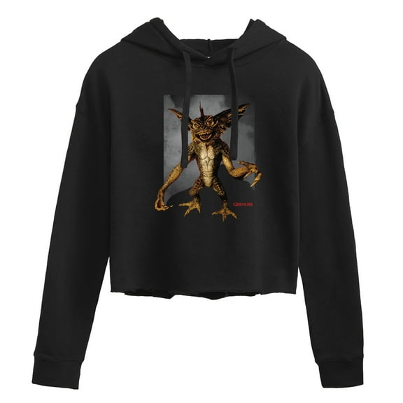 Gremlins - Evil Grim Ready To Attack - Juniors Cropped Pullover Hoodie