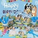 thumbnail image 5 of Bluey decoración de fiesta de cumpleaños globo de látex de aluminio azul y Bingo suministros para eventos para niños vajilla desechable Banner placa de fondo, 5 of 5