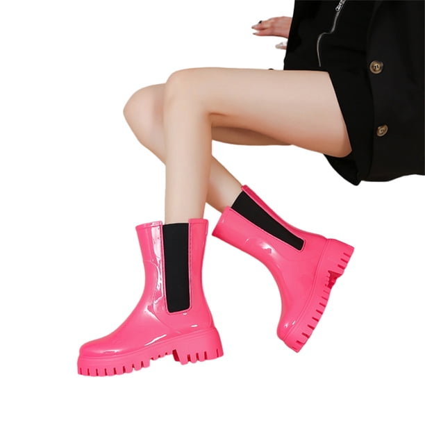Botas Lluvia Zapatos Jardín Mujer Chelsea Antideslizante para Al Aire Libre