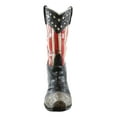 thumbnail image 6 of Rustic Western American Flag Old Faithful Patriotic Cowboy Boot Floral Vase, 6 of 7