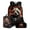Cool Panda and Skull, variant on Cool Panda and Skull Print Kids Backpack Set for Boys Girls 17in School Backpack & Lunch Bag & Pencil Bag 3 in 1 Set for School Picnic Travel Daypack