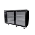 thumbnail image 3 of Heavy Duty Commercial Black Back Bar Cooler with 2 glass doors (24" depth 48" length), 3 of 8