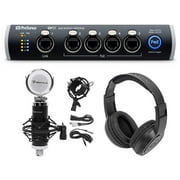 PRESONUS SW5E 5-Port AVB Switch, PoE, Rack Mountable+Studio Mic+Mount+Headphones