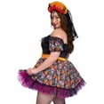 thumbnail image 3 of Leg Avenue Women's 2 Piece Marigold Catrina Costume Dress Set, 3 of 4