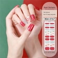 thumbnail image 3 of Christmas Style Gel Nail Wraps Self Adhesive Nail Stickers for Home Manicure, 3 of 21