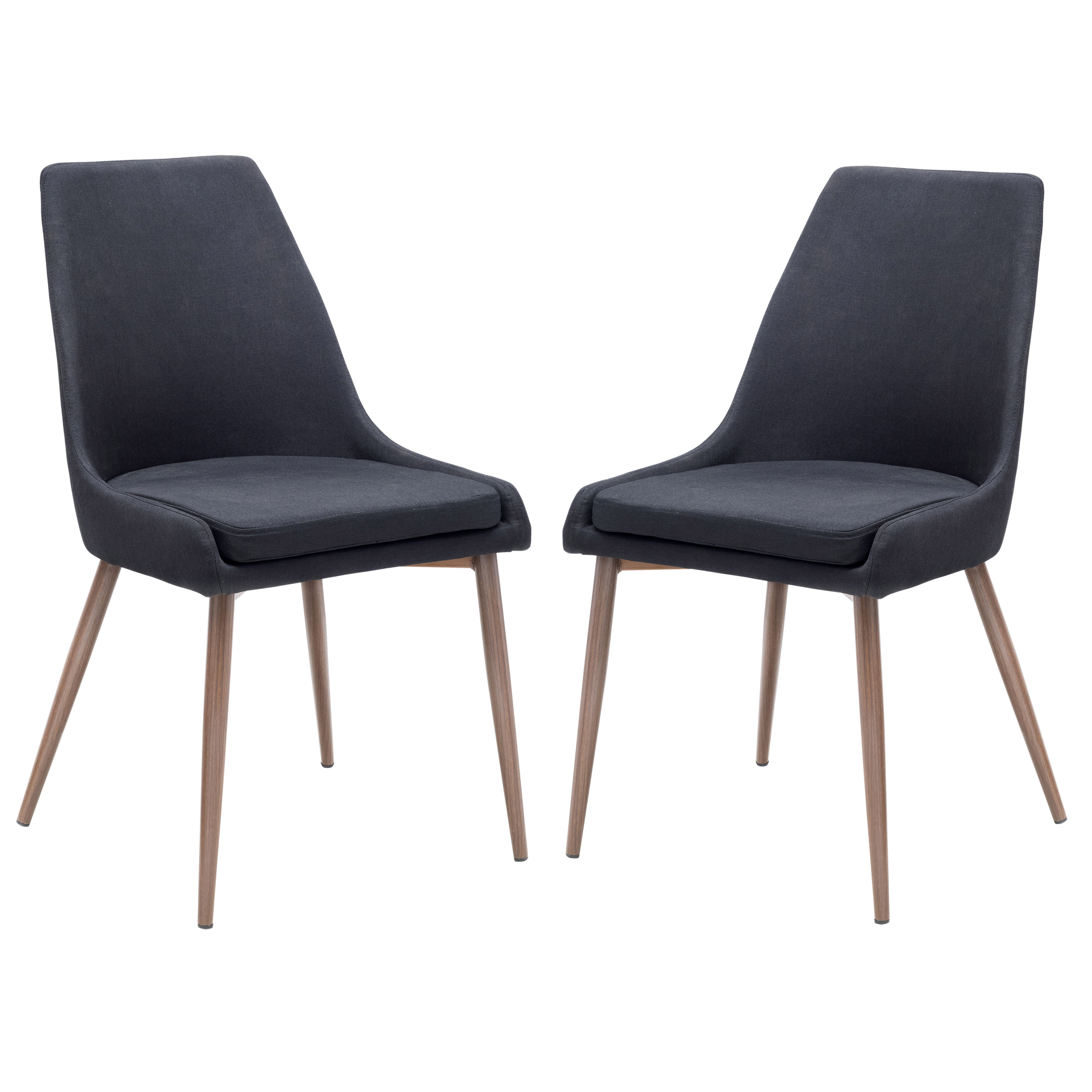 Edgemod Elric Dining Chair in Black (Set of 2)