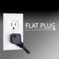 thumbnail image 5 of GENERAL ELECTRIC Pro 6-Outlet Power Strip Surge Protector, 4ft. Cord, Black - 37051, 5 of 8