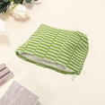 thumbnail image 3 of Unique Bargains 1 Pc Knitted Stripes Makeup Bag Green Polyester, 3 of 6