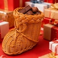 thumbnail image 4 of Imitation Handmade Woven Boot Storage for Home Desktop Ornament Multifunctional Decorative Arrangement and Organizer, 4 of 6