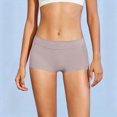 thumbnail image 2 of yboeqw Ladies Ice Silk Seamless Panties Thin Breathable No Show Mid Thigh Length Underwear Size XXL, 2 of 6