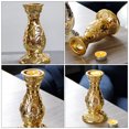 Candlestick Pattern Quality WEUVEB Luxurious Golden Ceramic Candle Stand for Home and Tabletop ...