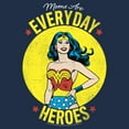 thumbnail image 2 of Men's Wonder Woman Moms Are Everyday Heroes  Long Sleeve Shirt Navy Blue Small, 2 of 4