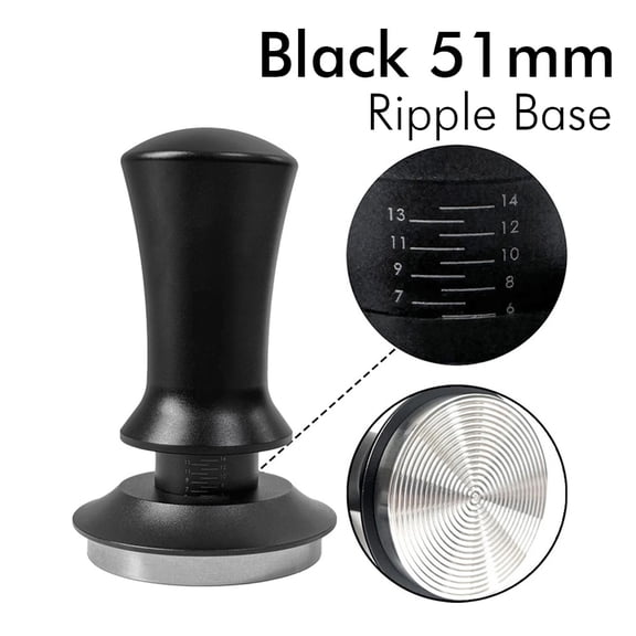 Coffee Tamper 58mm 54mm 51mm Ripple Base Leveling Constant Pressure Calibrated Spring Loaded Barista Tools Espresso Accessories
