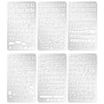 thumbnail image 2 of 6Pcs Mixed Metal Stencil Templates,wood burning stencils,letter stencils,engraving stencils,for Engraving Wood and Patterns, Alphabet and Number,Bullet Journaling, 2 of 7
