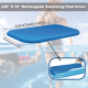 thumbnail image 2 of Xiao Hua Cubierta de piscina rectangular, adecuada para piscina inflable rectangular de 120 pulgadas x 72 pulgadas, cubierta de piscina inflable portátil, 1 pieza, 2 of 5