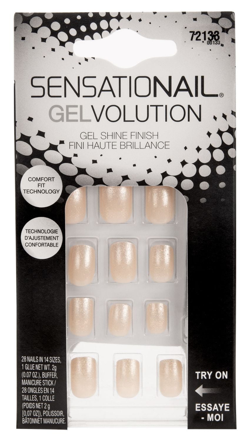 Ongles à coller Gelvolution de SensatioNail au fini haute brillance