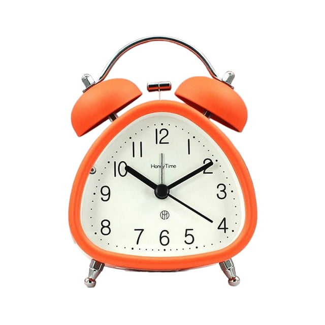 Reloj despertador Billuyoard con batería y función de luz nocturna alarma fuerte naranja