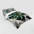 thumbnail image 2 of Ambesonne Monstera Bedding Set 4 Pcs, Abstract Mid Century Art, King, Fern Green Teal and Pale Grey, 2 of 2
