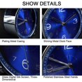 thumbnail image 3 of 4 Inch Silent Metal Alarm Clock Morning, Retro Sound Alarm, Battery Powered Electromechanical Alarm Clock, Travel Clock (Blue), 3 of 4