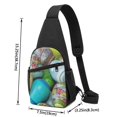 thumbnail image 3 of Xecao's Easter Egg1 Print Sling Bag: A Versatile Chest, Shoulder, and Crossbody Backpack for Casual Days Out, Perfect for Both Men and Women, 3 of 6