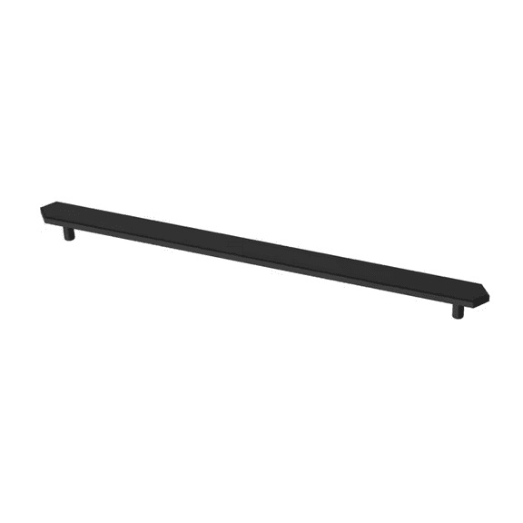 Liberty P43247C-FB 12" Elongated Hex Cabinet Drawer Pull Flat Black Finish