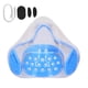 thumbnail image 1 of Respirador antivaho de PC transparente con filtro de respiración para prevención de salpicaduras, protector facial para profesores y adultos, color azul, 1 of 14
