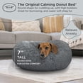 thumbnail image 4 of Best Friends by Sheri The Original Calming Donut Dog and Cat Bed in Shag Fur Gray, Small 23x23", 4 of 6