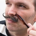 thumbnail image 3 of ZEUS Large Mustache Comb, Long Handle Handmade Saw Cut Mustache Comb for Men (Tortoiseshell) P12, 3 of 6