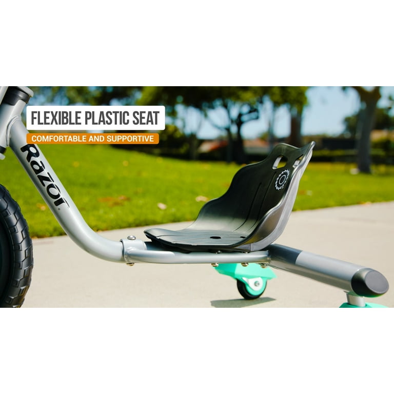 Razor RipRider 360 Mini - Teal, 360 Degrees Caster Tricycle, Easy