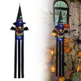 thumbnail image 2 of Halloween Windsock With Skeleton & Witch Hat Design 61 Inch Color Changing LED Lights Hanging Indoor/Outdoor Decor For Garden Yard Courtyard Atmosphere, 2 of 9