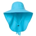thumbnail image 2 of Chapeau de Soleil à Grand Bord pour Femmes avec Rabat de Cou pour Voyage Camping Randonnée Bateau Pêche, 2 of 7