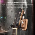 thumbnail image 3 of Percha Soporte de gancho de pared para guitarra de madera de haya con barras estabilizadoras de hierro para guitarra acústica eléctrica. bajo. violín. mandolina. ukelele Tomshoo  Percha, 3 of 6