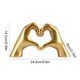 thumbnail image 2 of Escultura Gesto Corazón Creativo Estatuilla en Forma Estatua Dedo Amor Resina, 2 of 9