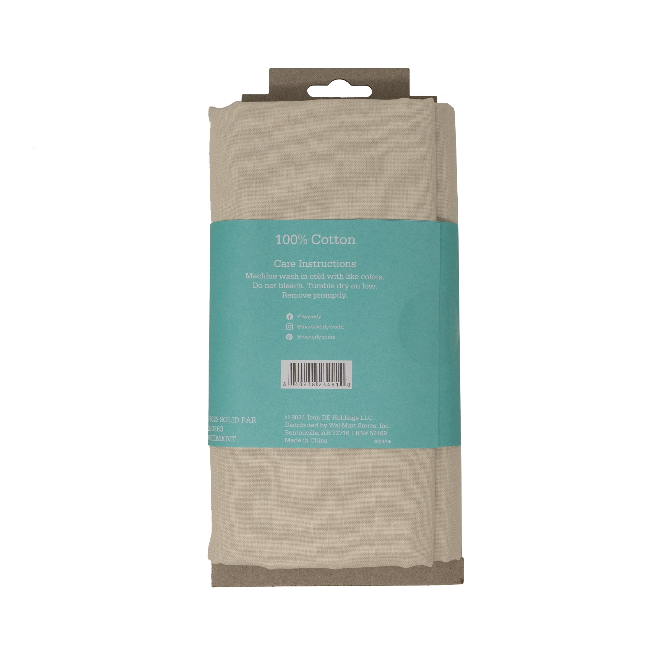 (1 pack) Waverly Inspirations 2 Yard Cut 100% Cotton Solids Fabric Parchment 44" Wide for Quilting & Sewing
