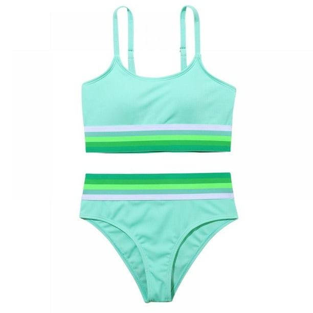 BULLPIANO Girls Bikini Beach Swimwear Bikini Set Bathing Suit Tankini ...
