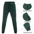 thumbnail image 4 of AKsit Men's Sweatsuit 2 Piece Hoodie Tracksuit Set Jogging Suits Outfit Everyday Casual Wear Fashion Activewear Zip Warm Tracksuit Sports Set Dark green M, 4 of 5