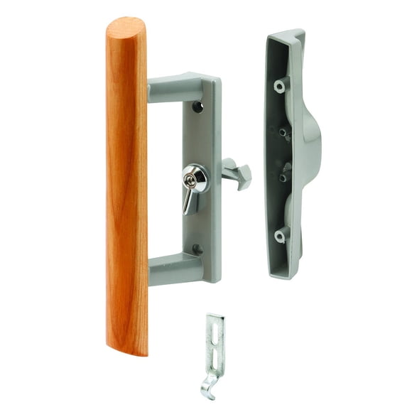 Juego de manillas para puertas corredizas PRIME-LINE MP1018 con gancho de 10 cm
