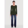 thumbnail image 3 of Women's Basic Long Sleeve Crew Neck T Shirt, 3 of 5