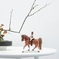 thumbnail image 5 of Plastic Animal Figure Collectible Horse with Rider Figurine Statue Farm Animal Model, 5 of 5