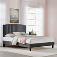thumbnail image 3 of Modway Alessi Performance Velvet Queen Platform Bed, Multiple Colors, 3 of 3