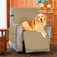 thumbnail image 3 of Subrtex Reversible Recliner Chair Fabric Slipcovers, Microfiber Fabric, Khaki, 3 of 8