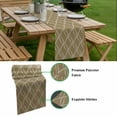 thumbnail image 5 of Brown Stripes Table Runner - 72 Inch Long, Kitchen Dining Table Runner Dresser Scarves, Simple Geometric Modern Monochrome Farmhouse Decor for Coffee Tables Wedding Party Banquet, 5 of 8